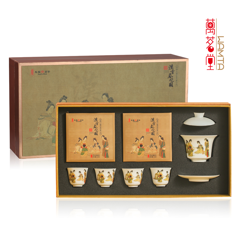 天福特级白牡丹珍藏品（汉宫春晓图）100g礼盒装