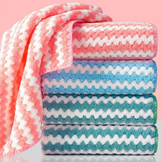 抹布不沾油不掉毛吸水洗碗布清洁布厨房抹布加厚擦桌擦碗百洁布 商品图3