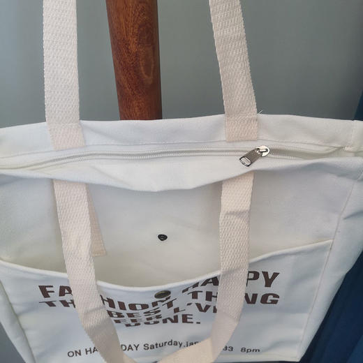 包包女单肩帆布包韩版手提百搭上学逛街韩版大容量补习袋 商品图8