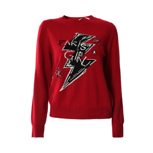 EITIE爱特爱冬季新款优雅气质刺绣打底针织衫6801509 商品图6