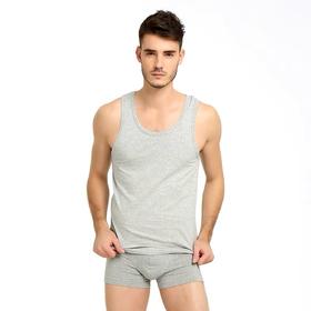 【舒美棉超值2件装】SCHIESSER德国舒雅内衣男士 2件装舒美棉纯棉运动背心青年打底衫35/5565V