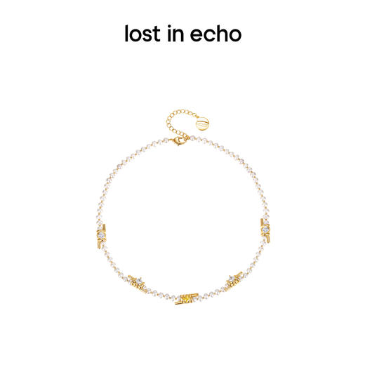 lost in echo绳圈锆石装饰项链 商品图0