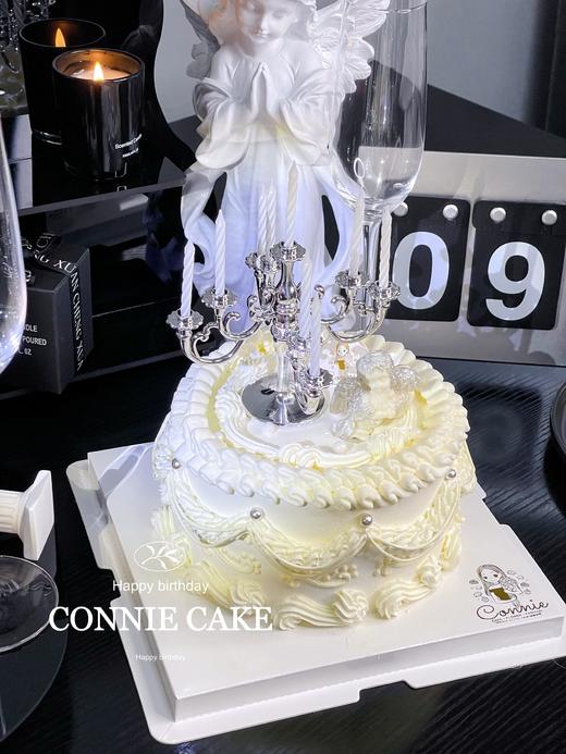 【1041】超美银色复古烛台 商品图1