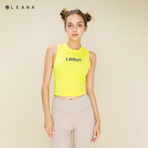 LEANA无袖背心外穿牛奶丝工字背上衣圆领修身T恤5120 商品图4