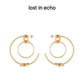 lost in echo绳圈圆环耳环