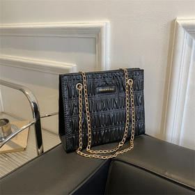 质感大包包女包2022新款复古休闲大容量压痕单肩斜挎包纯色托特包