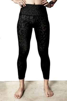 严素高腰运动紧身9分裤，弹性紧身裤，男女通款，严素态度