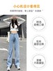 可调节阔腿牛仔裤 腰围可调节大小 宽松直筒 显高显瘦 商品缩略图2