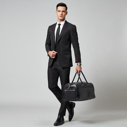 【可机洗 防水】罗蒙春秋西服套装男士正装商务通勤新郎结婚两件套 商品图2