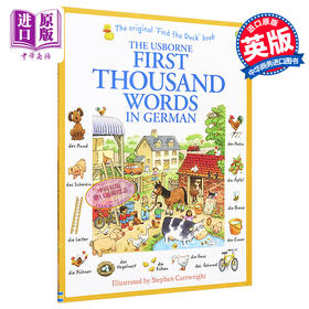 预售 【中商原版】看图识1000德语单词 德文原版 英文德文双语 小语种 First Thousand Words in German