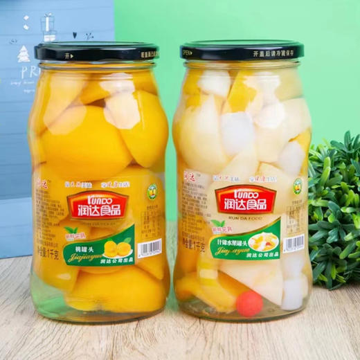 【15元2个】润达什锦水果/桃罐头1kg 商品图0