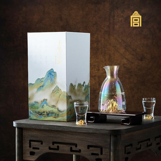 千里江山系列酒具套装  合家欢融八方祥瑞 酒壶酒杯 商品图0