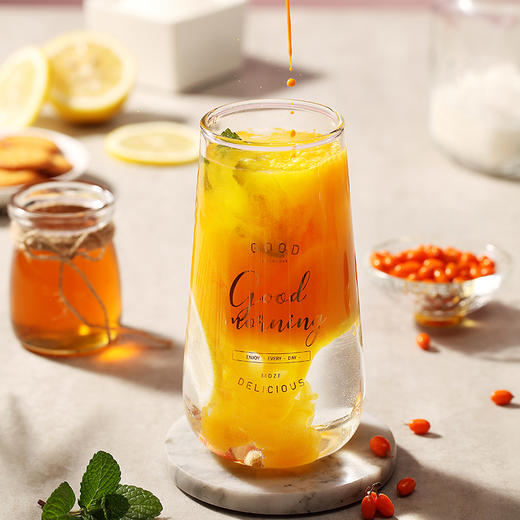 【新疆·沙棘原浆 】来自新疆阿勒泰   中国沙棘鼻祖康元出品  沙棘果   满满维生素c   纯正无添加 可以直接喝的大果沙棘  428种营养一袋  1袋/350ml 商品图2