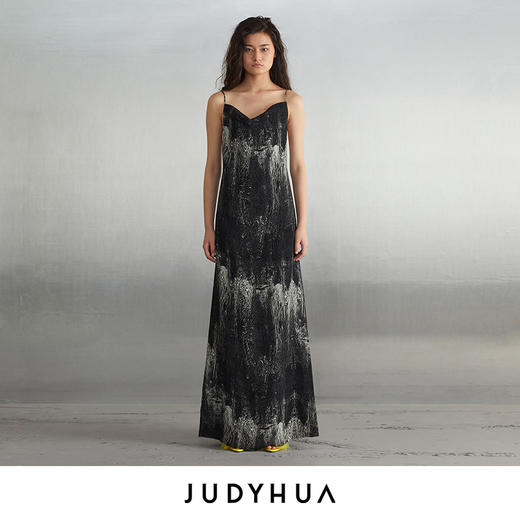 JUDYHUA 渐变印染设计款吊带连衣裙 商品图0