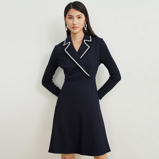 EITIE爱特爱新款西装领显瘦连衣裙6807516 商品图3