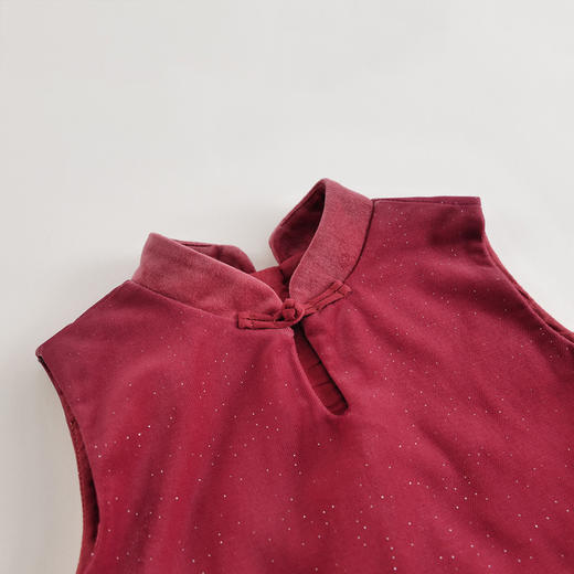 【马克珍妮 中国风】秋装新款 丝绒旗袍网纱连衣裙221367 商品图2