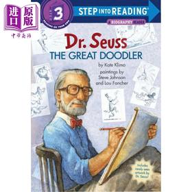【中商原版】Step into Reading Step 3 Dr. Seuss Great Doodler The 兰登阅读进阶3苏斯博士 英文原版 儿童绘本 分级阅读 7-12岁