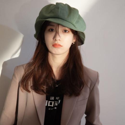 设计师小众大版日系慵懒风渔夫帽女显脸小云朵贝雷帽大檐防晒盆帽 商品图4