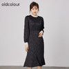oldcolour春秋商场同款温柔气质灯笼袖长袖连衣裙N33103505 商品缩略图0