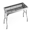 不锈钢折叠烧烤炉（大号方格铁烤网） 商品缩略图0