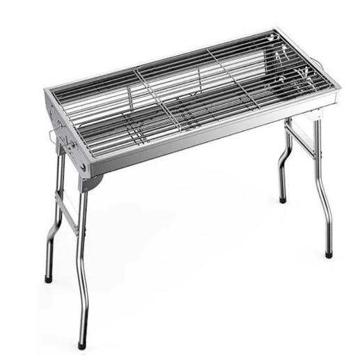 不锈钢折叠烧烤炉（大号方格铁烤网） 商品图0