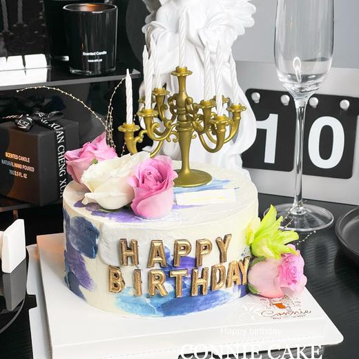 【1052】油画鲜花烛台款 商品图0