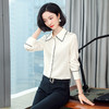 ASE-3375真丝衬衣女时尚气质包边翻领百搭职场范儿单排包扣重磅真丝衬衫女 商品缩略图1