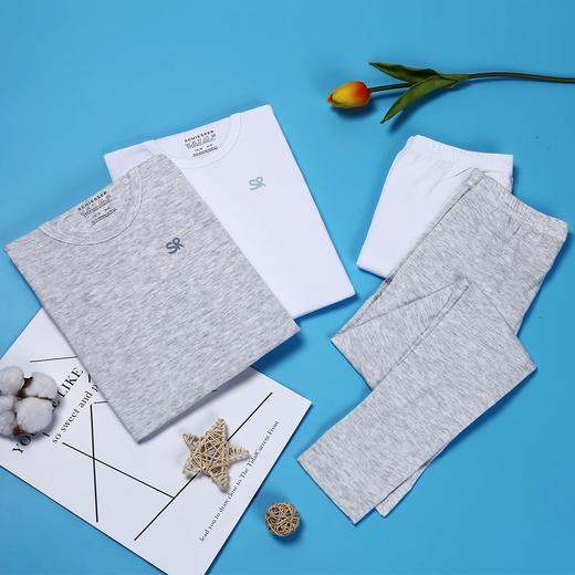 【50S莫代尔轻薄】SCHIESSER 德国舒雅童装男童莫代尔薄款圆领长袖长裤保暖套装37/15911W 商品图2