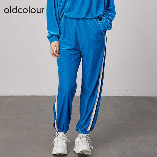 oldcolour2021秋商场同款宽松显瘦休闲运动款长裤女N33073381 商品图0