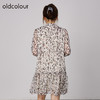 oldcolour2021秋商场同款宽松休闲气质碎花连衣裙N33103503 商品缩略图3
