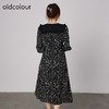 oldcolour2021秋商场同款娃娃领碎花宽松显瘦减龄连衣裙N33103399 商品缩略图3