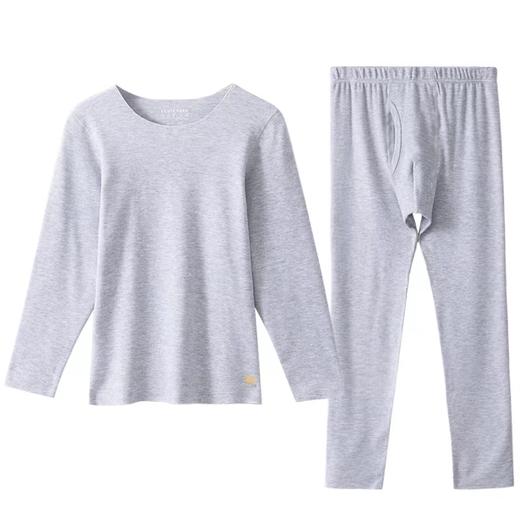 【棉莫随型裁】SCHIESSER 德国舒雅男童71%莫代尔+18%棉+11%氨纶薄绒打底保暖秋衣220g套装37/17704W 商品图1