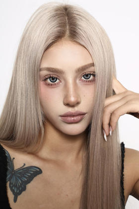 Who’scon 日抛 五十度蓝灰 直径14.5mm着色13.8mm