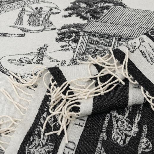 故宫联名 定制印花流苏披肩毯 商品图3