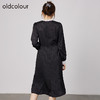 oldcolour春秋商场同款温柔气质灯笼袖长袖连衣裙N33103505 商品缩略图3