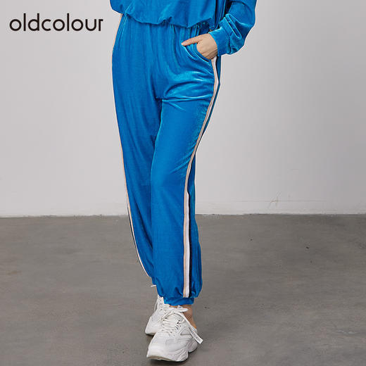 oldcolour2021秋商场同款宽松显瘦休闲运动款长裤女N33073381 商品图1