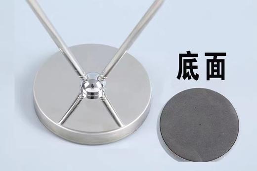 大字牌V型不锈钢双杆旗座车用伸缩旗杆台旗办公桌旗座签约旗/谈判旗座签字旗1套 商品图1