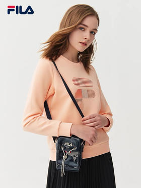 FILA斐乐卫衣女子休闲宽松圆领运动针织套头衫