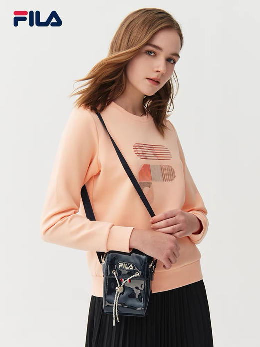 FILA斐乐卫衣女子休闲宽松圆领运动针织套头衫 商品图0