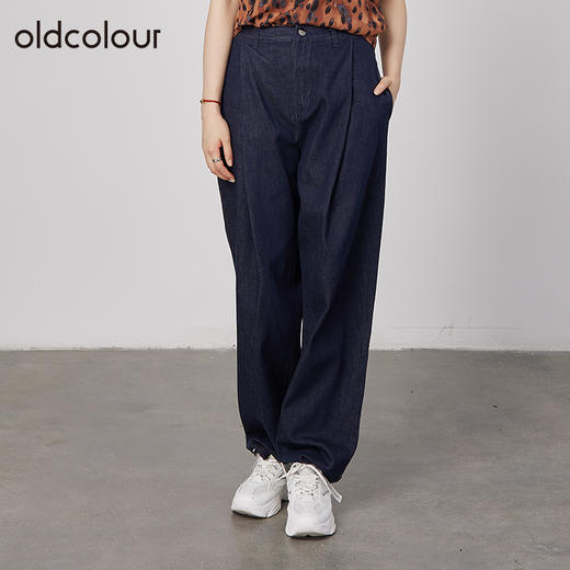 oldcolour商场同款宽松遮肉显瘦休闲帅气牛仔裤女N33113319 商品图1