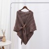 韩版春秋款针织毛线披肩皮带扣三角围巾披肩时尚百搭直播网红同款 商品缩略图8