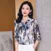 ASE-9208时尚优雅气质印花女士衬衫 商品缩略图0