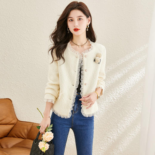 秋装新款，时尚潮流小香风外套（配胸花）HR-YZCC893 商品图3