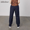 oldcolour商场同款宽松遮肉显瘦休闲帅气牛仔裤女N33113319 商品缩略图3