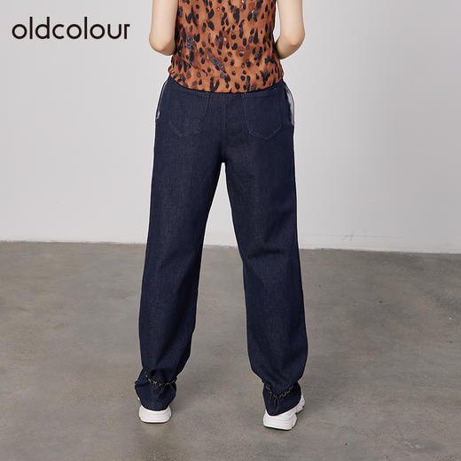 oldcolour商场同款宽松遮肉显瘦休闲帅气牛仔裤女N33113319 商品图3