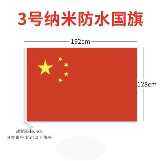 123456号纳米防水中国国旗五星红旗国庆装饰党旗团旗彩旗 商品图10