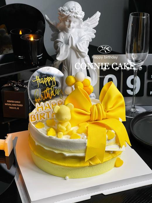 【1044】小熊蝴蝶结黄色 商品图1