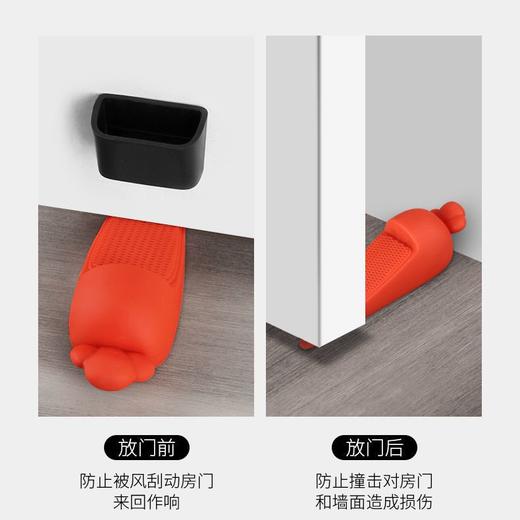 关门阻门器防撞门档移动门塞儿童防夹手门卡家用防风安全门木楔子 商品图2