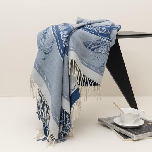 故宫联名 澳洲丝光羊毛披肩毯 商品图1