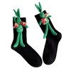 欧货爆款!春季BV绿立体刺绣玩偶兔袜子女外穿小皮鞋显瘦JK堆堆袜 商品缩略图9